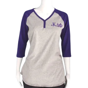 alpha Kappa Delta Phi Henley Tee - Discontinued