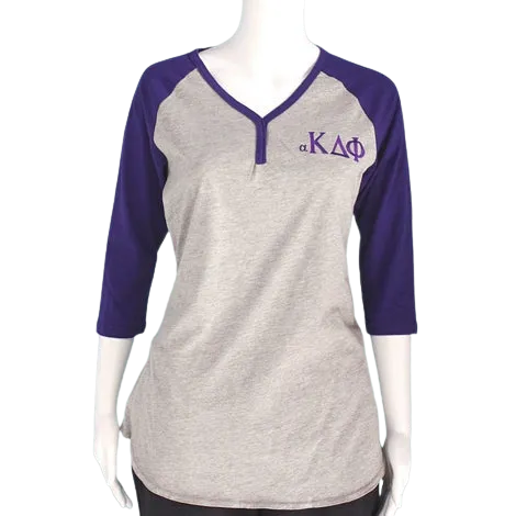 alpha Kappa Delta Phi Henley Tee - Discontinued