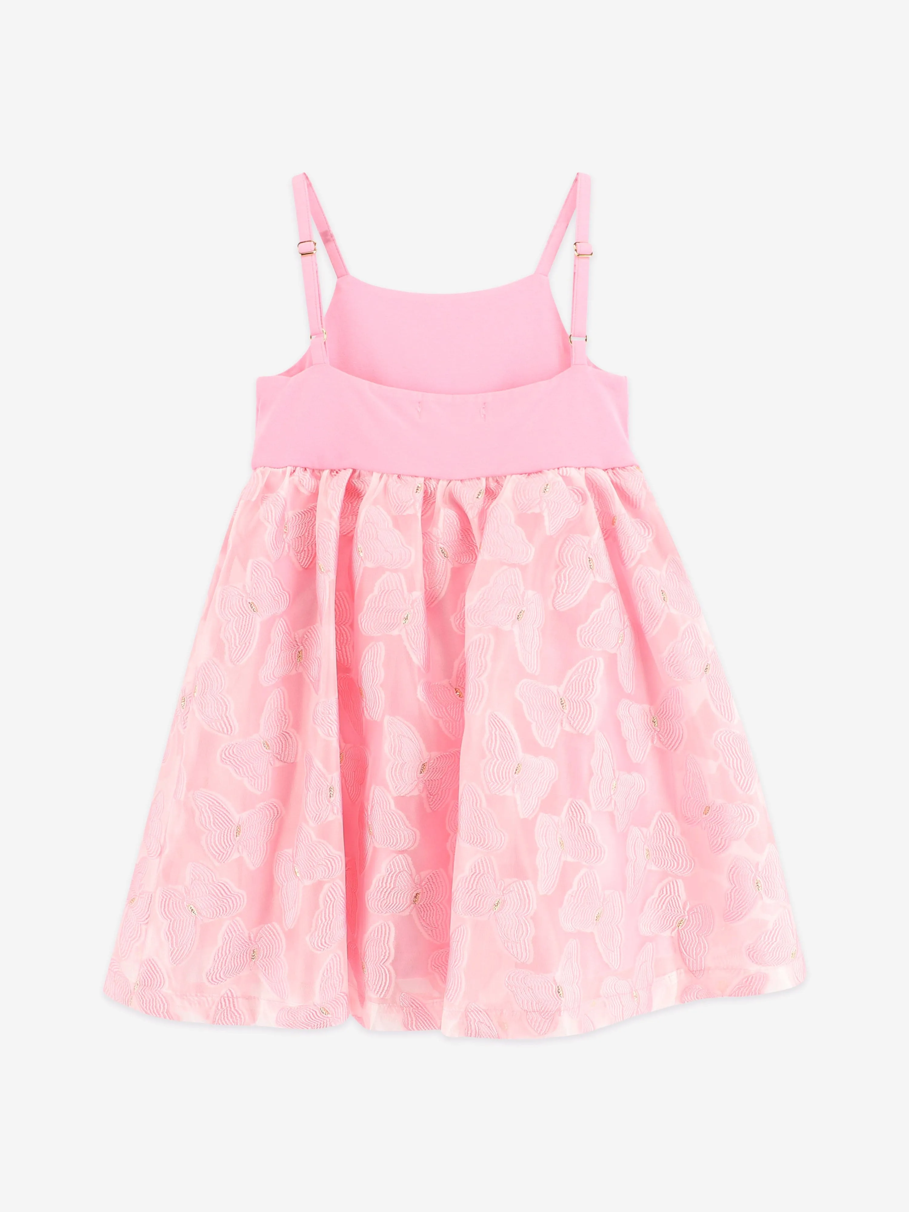 Angels Face Girls Apollo Butterfly Strappy Dress in Pink