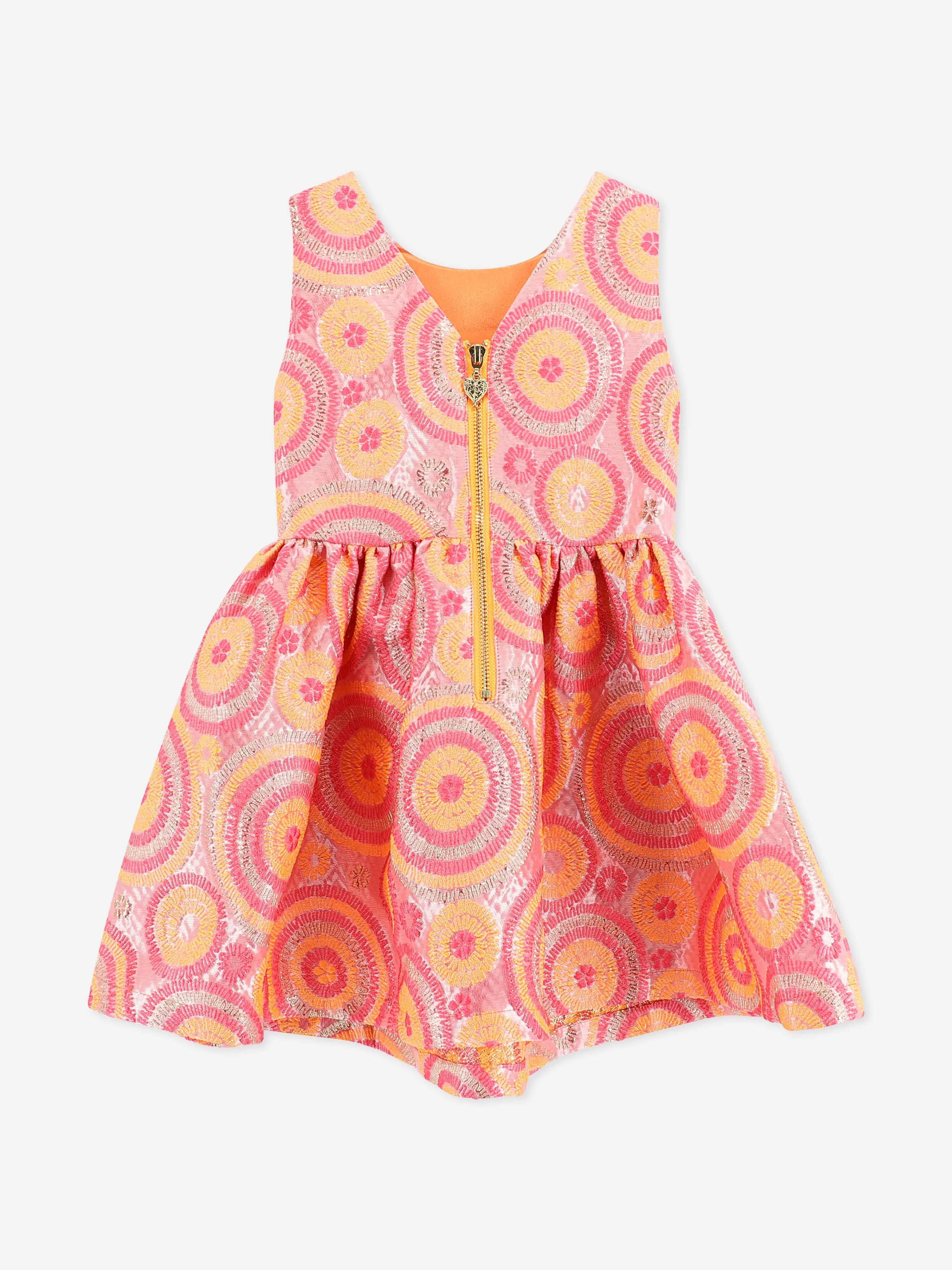 Angels Face Girls Ruby Circle Dress in Orange