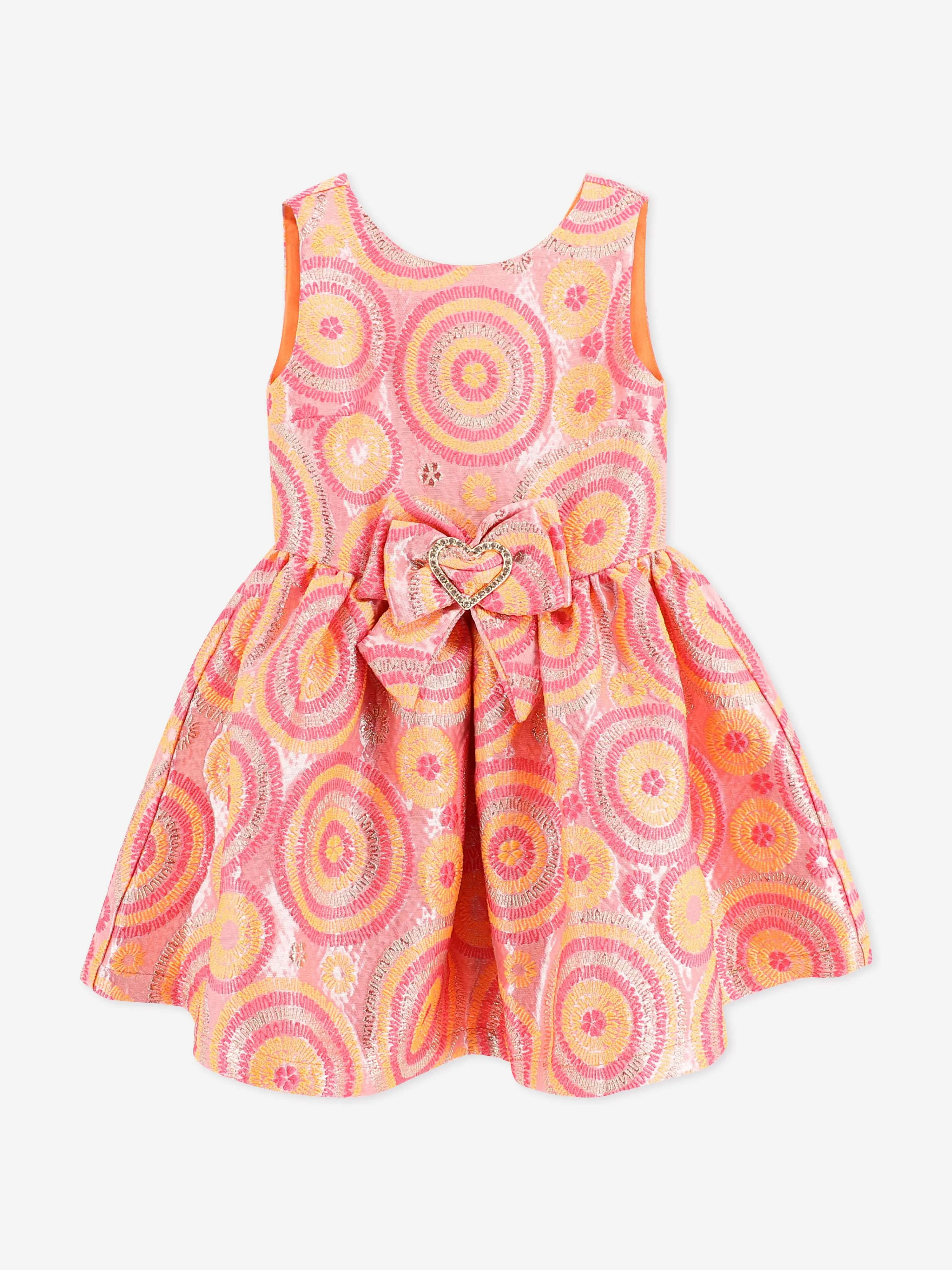 Angels Face Girls Ruby Circle Dress in Orange