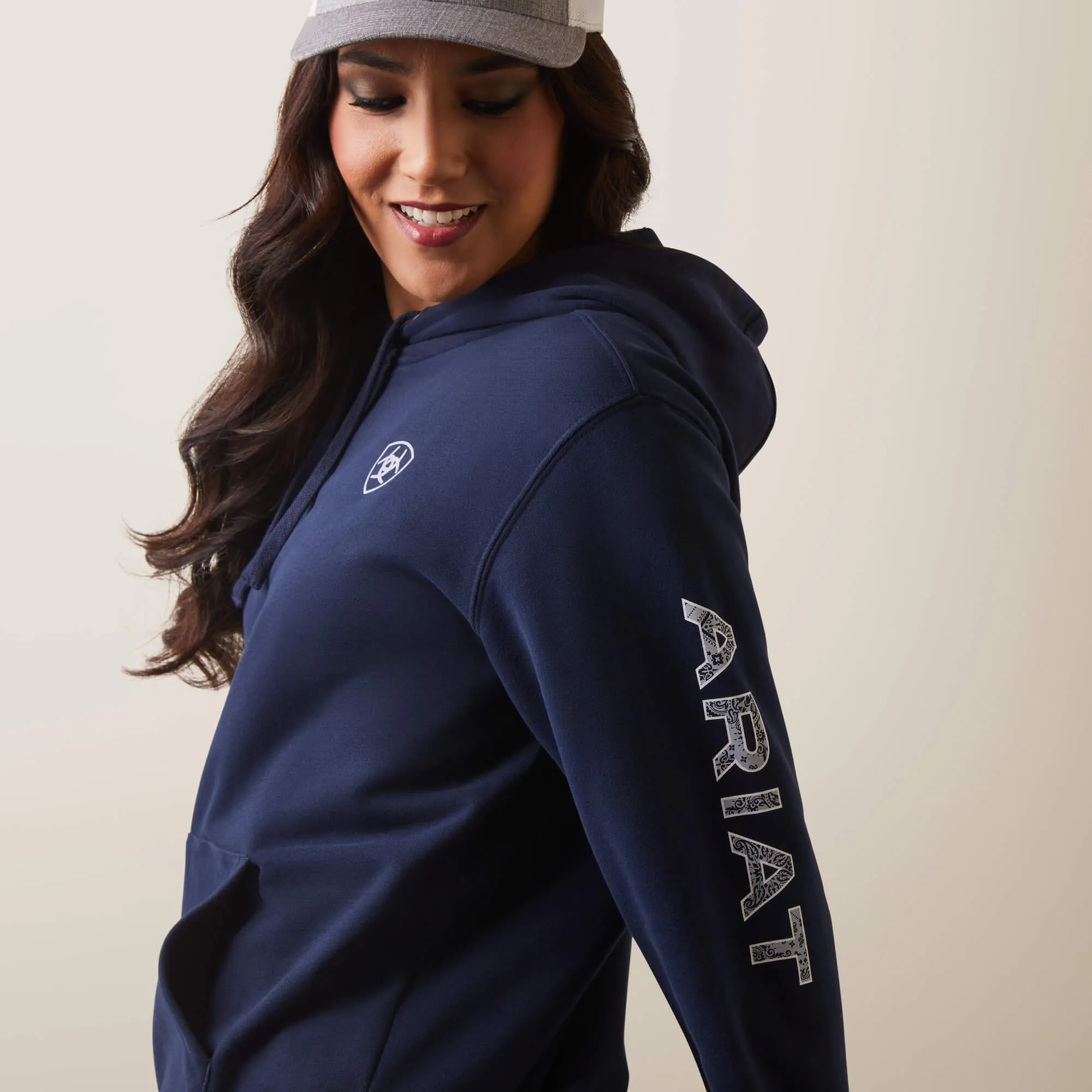 Ariat Women's Navy Eclipse Logo Hoodie