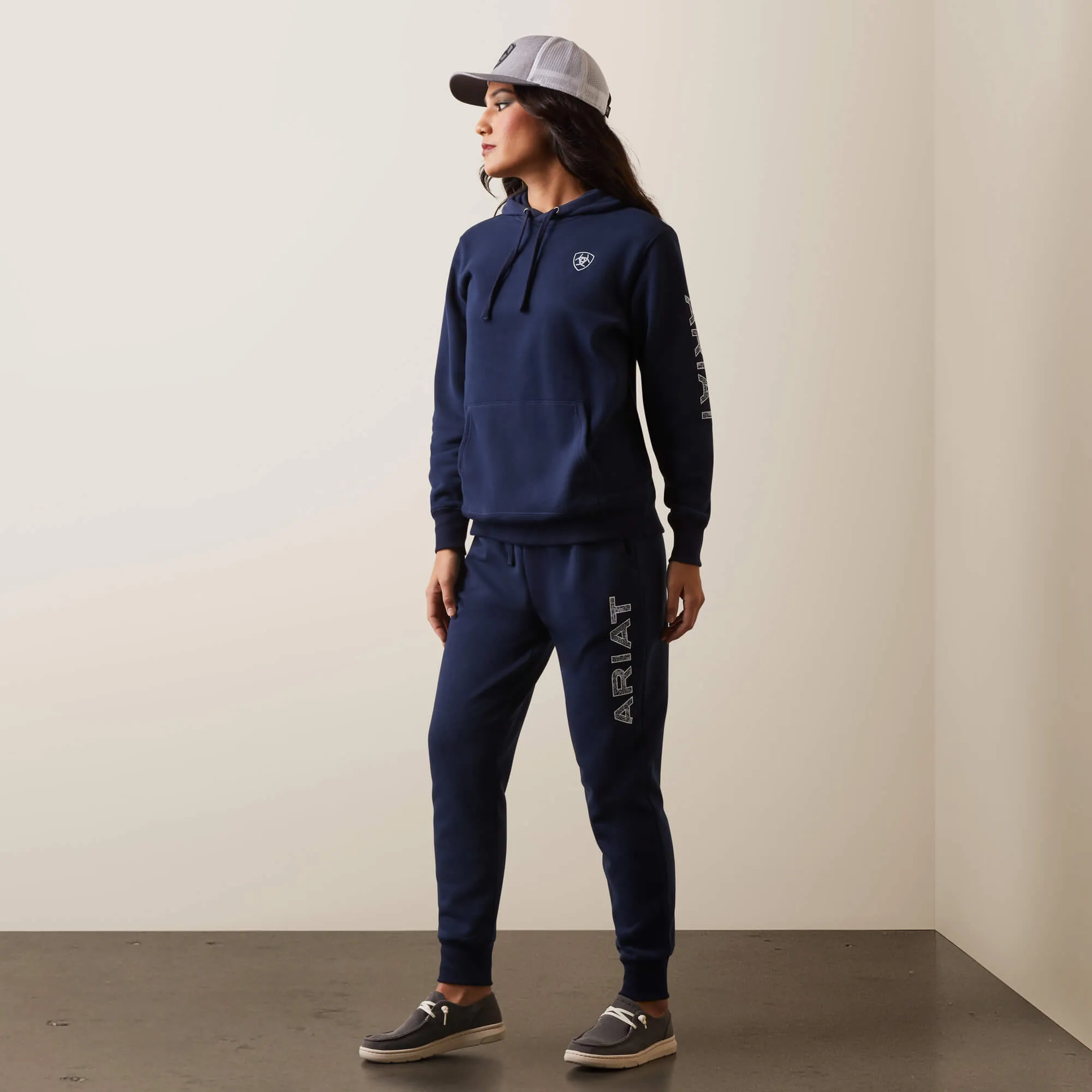 Ariat Women's Navy Eclipse Logo Hoodie