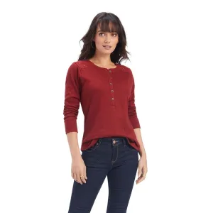 Ariat Women's Rouge Red Long Sleeve Shirt 10041340