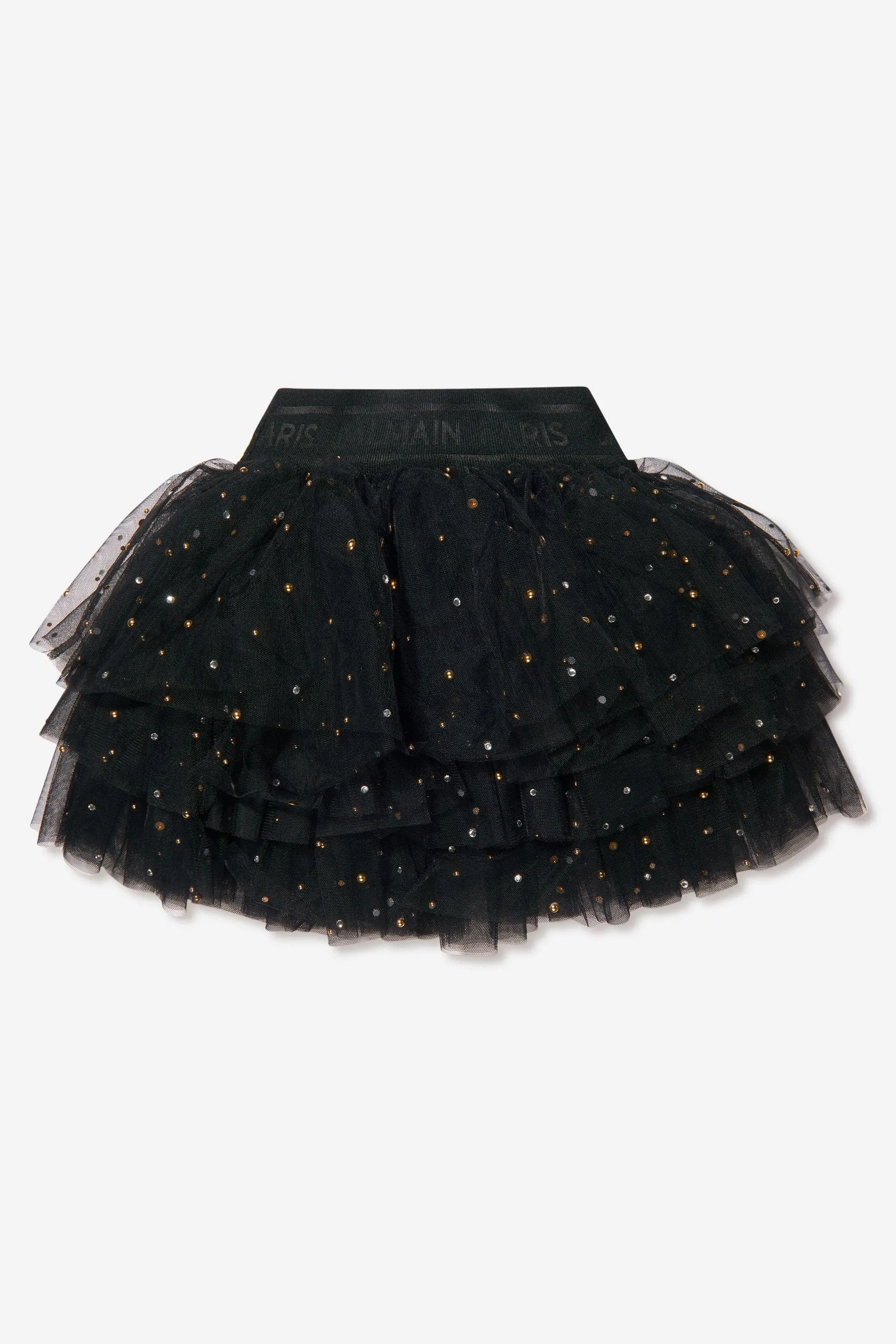 Balmain Girls Layered Tulle Skirt