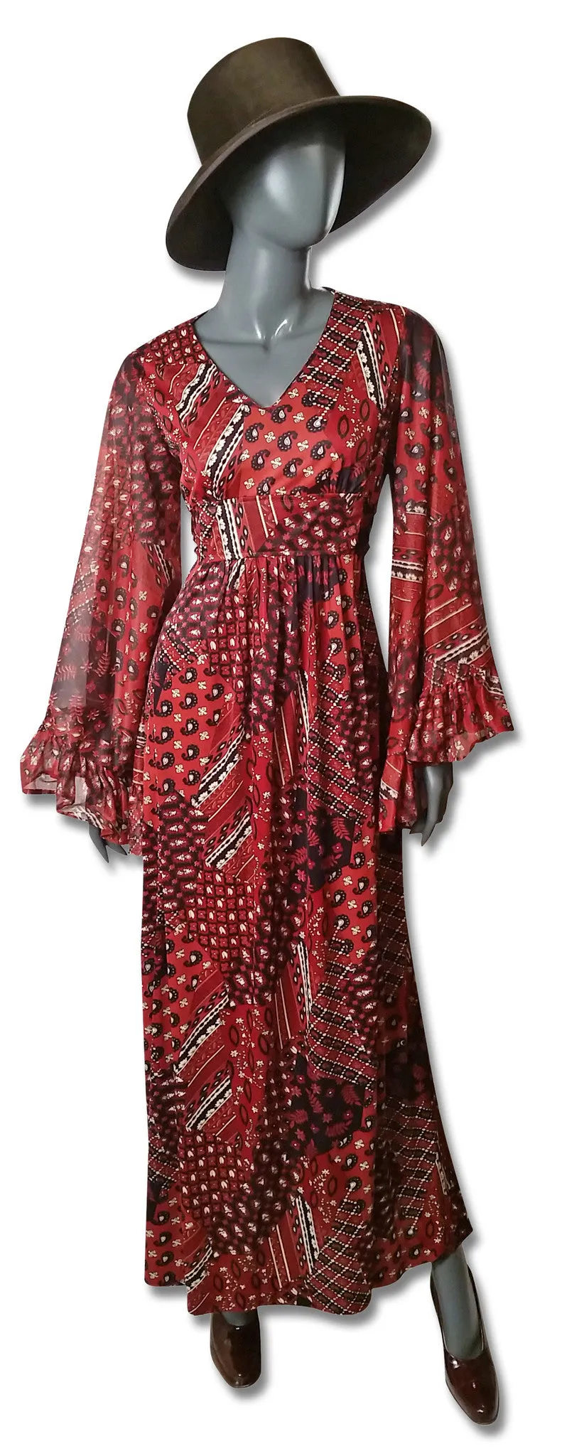 Bandana Print 1978 Maxi Dress