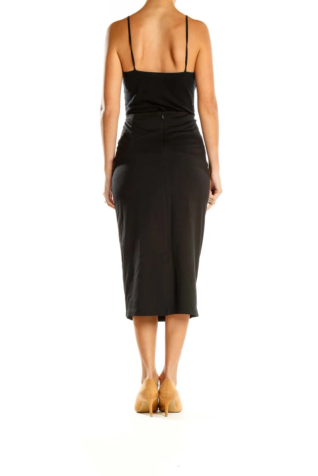 Black Midi Pencil Skirt