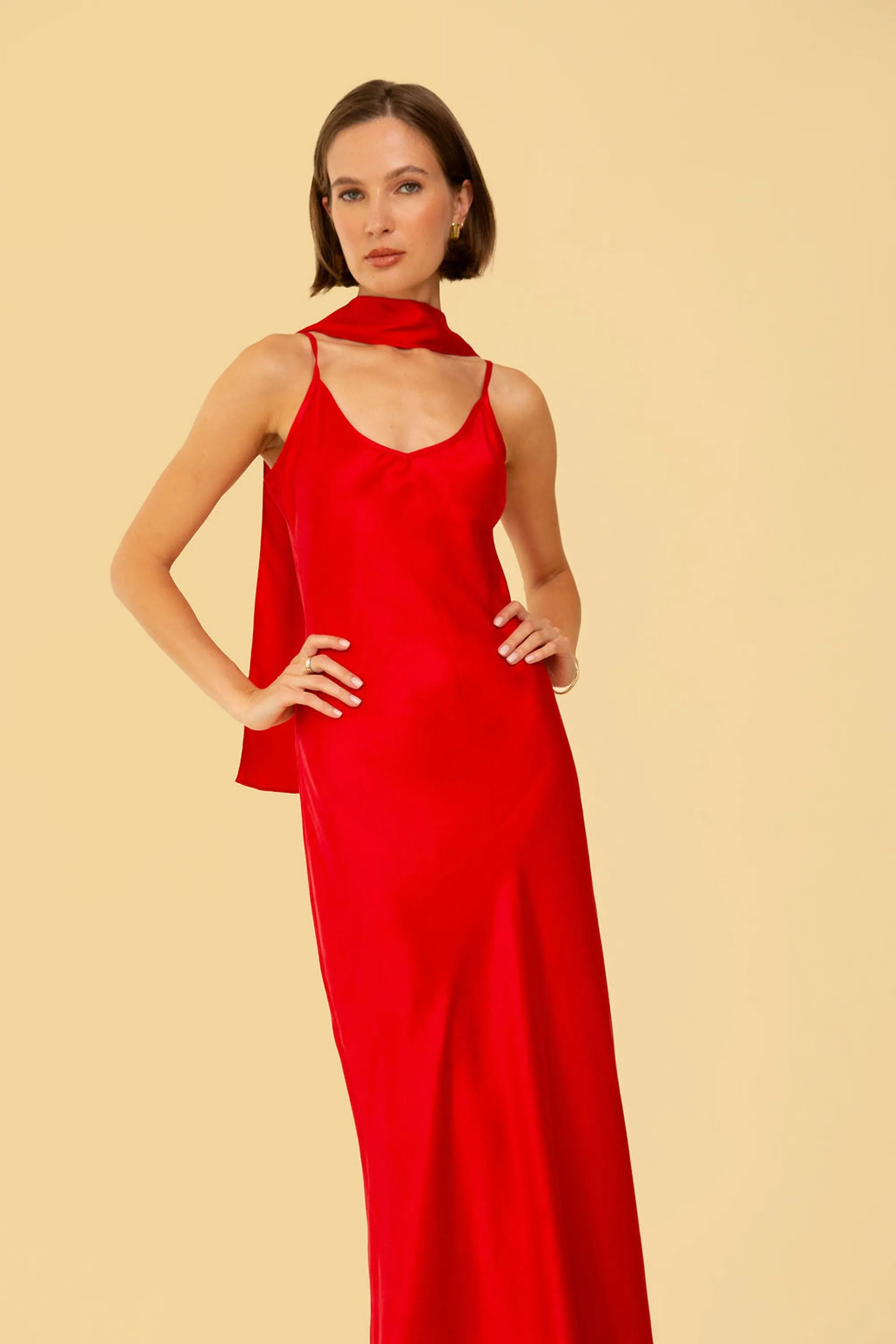 Bonnie Dress in Red