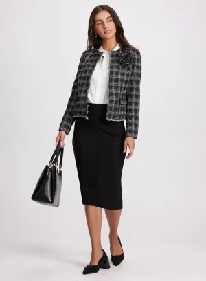 Bouclé Jacket & Pencil Skirt