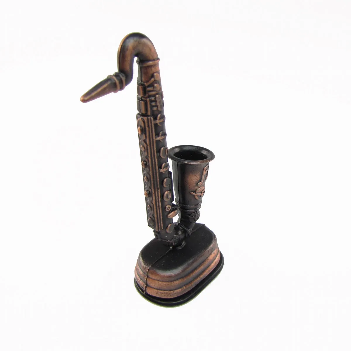 Bronze Metal Miniature Saxophone Replica Pencil Sharpener