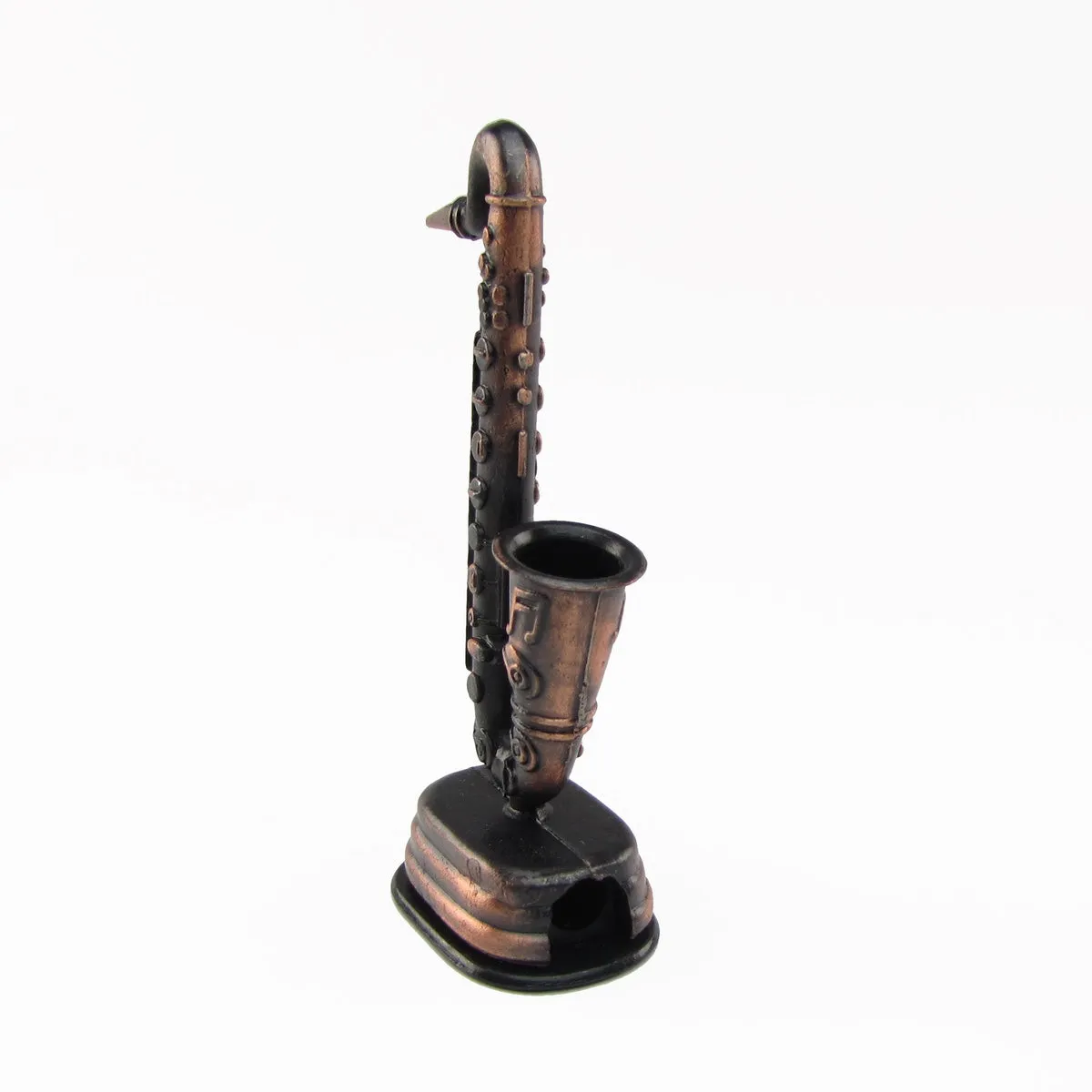 Bronze Metal Miniature Saxophone Replica Pencil Sharpener