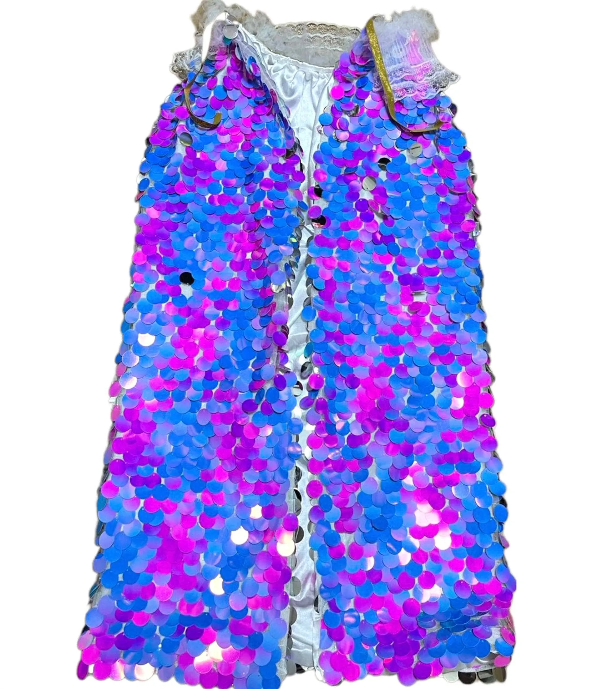 Bubblegum Paillette Cape