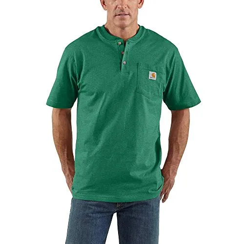 Carhartt K84 Men's Loose Fit Heavyweight Short-Sleeve Pocket Henley T-Shirt