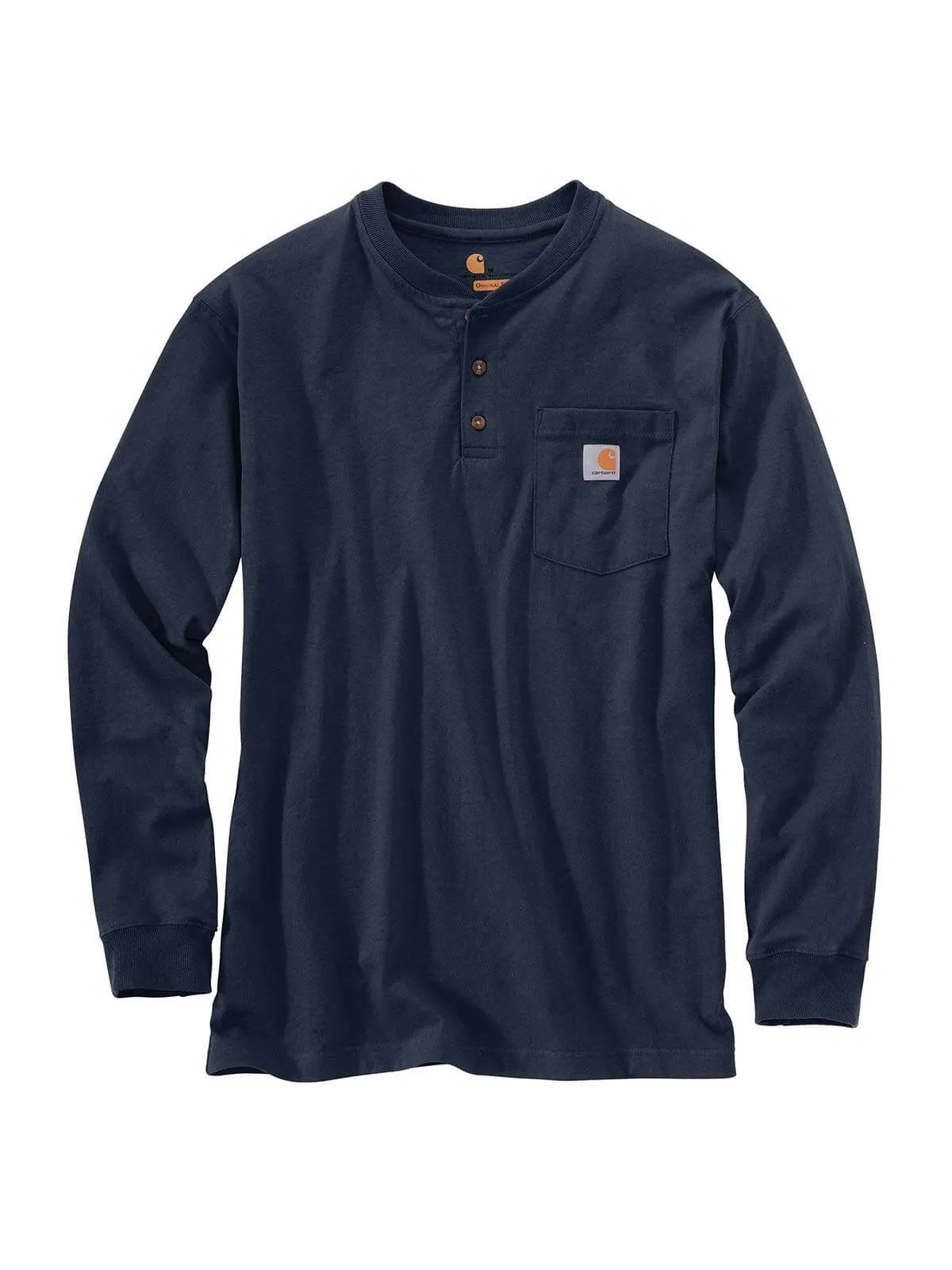 Carhartt&#x20;K128&#x20;Pocket&#x20;Henley&#x20;T-shirt&#x20;Long&#x20;Sleeves