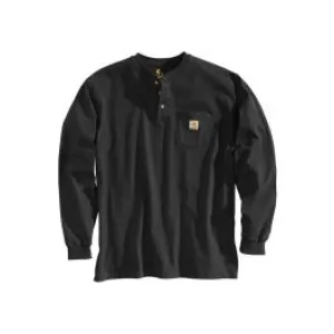 Carhartt&#x20;K128&#x20;Pocket&#x20;Henley&#x20;T-shirt&#x20;Long&#x20;Sleeves