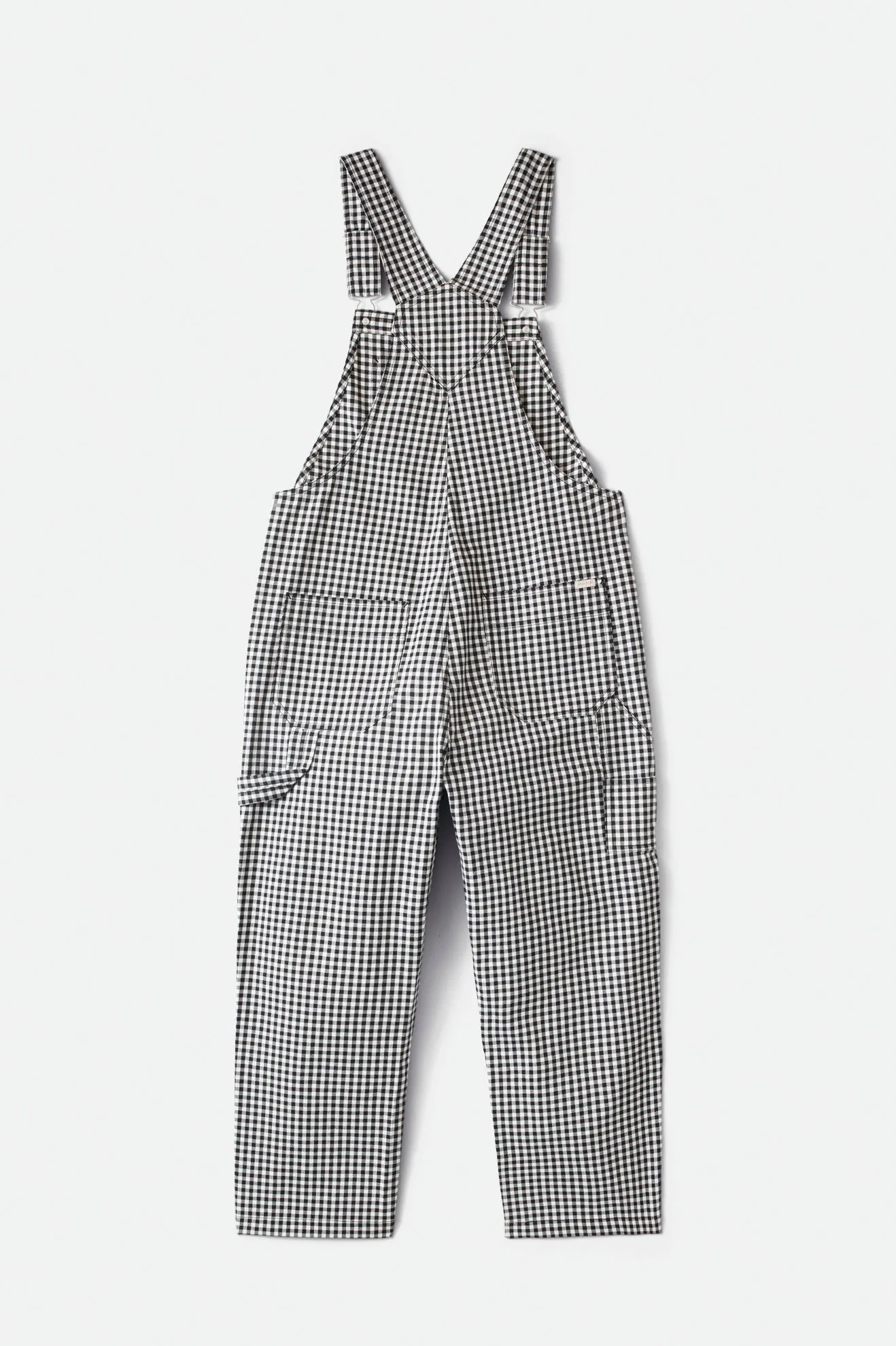 Christina Crop Overall - Black Gingham