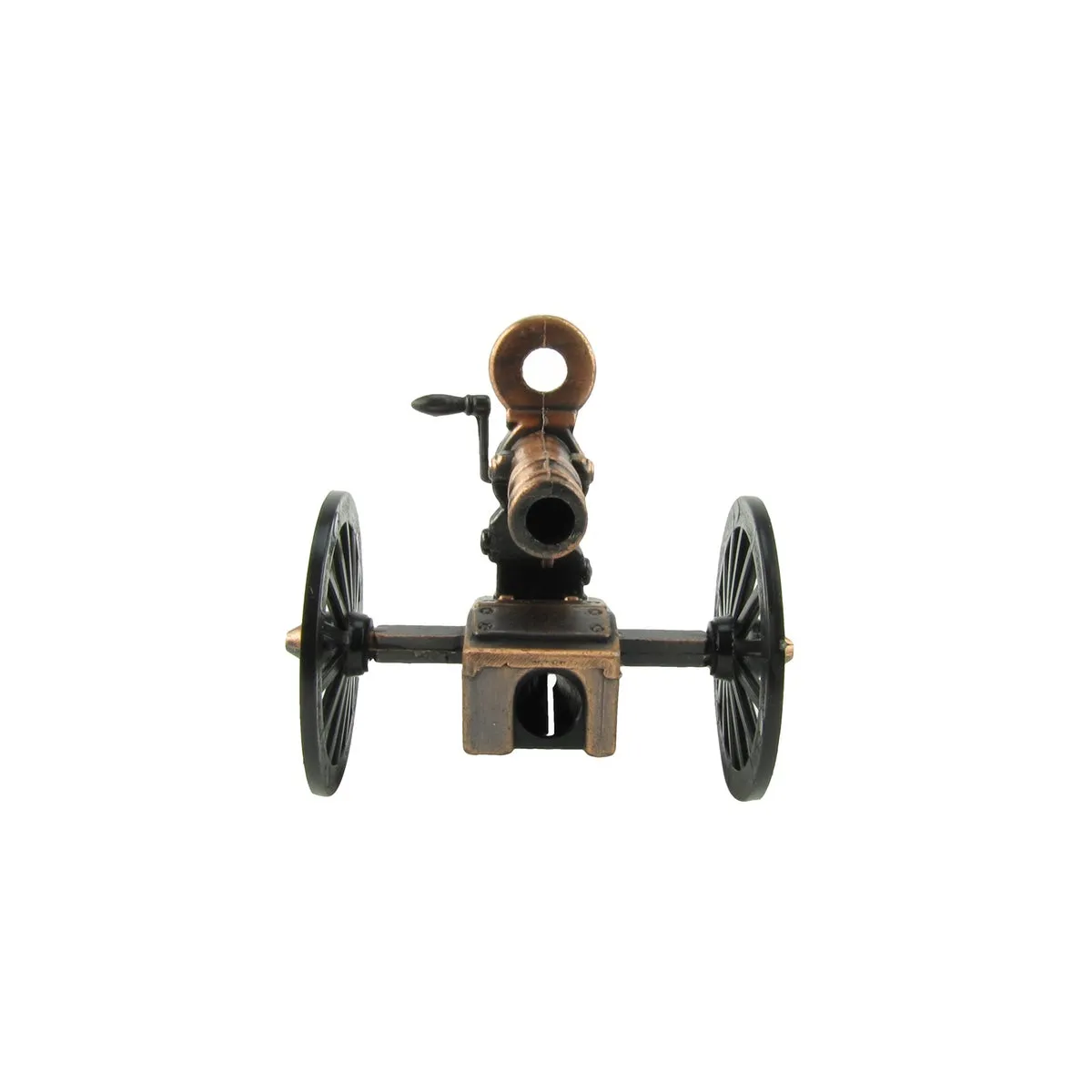 Civil War Era Miniature Die Cast Gatling Gun Pencil Sharpener