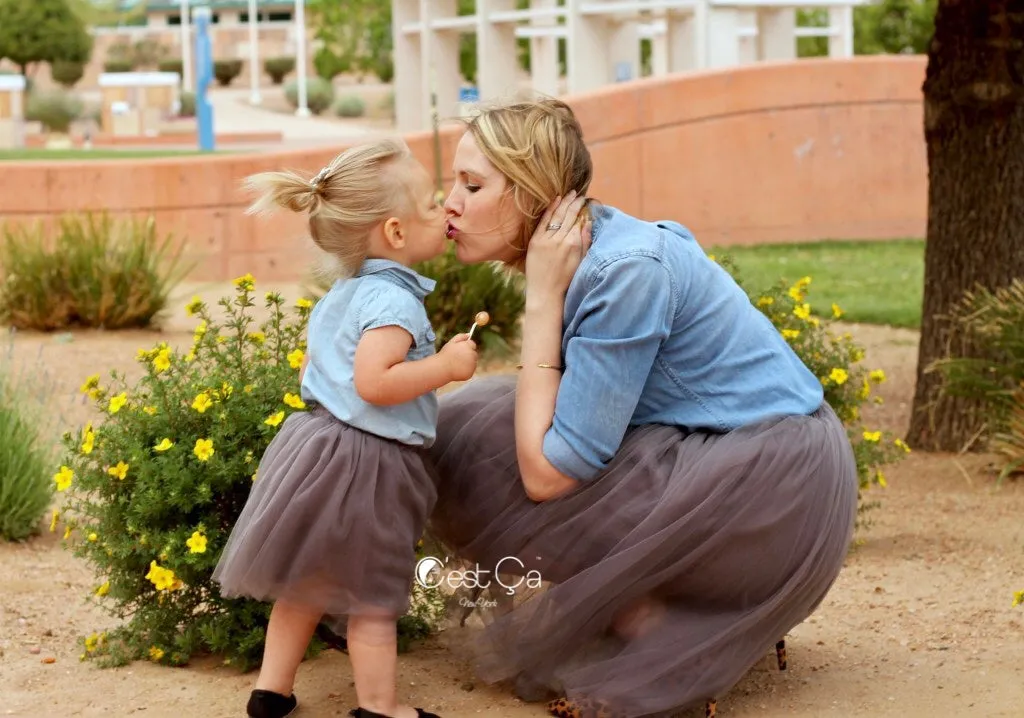 Claire Kids Black Soft Tulle Skirt