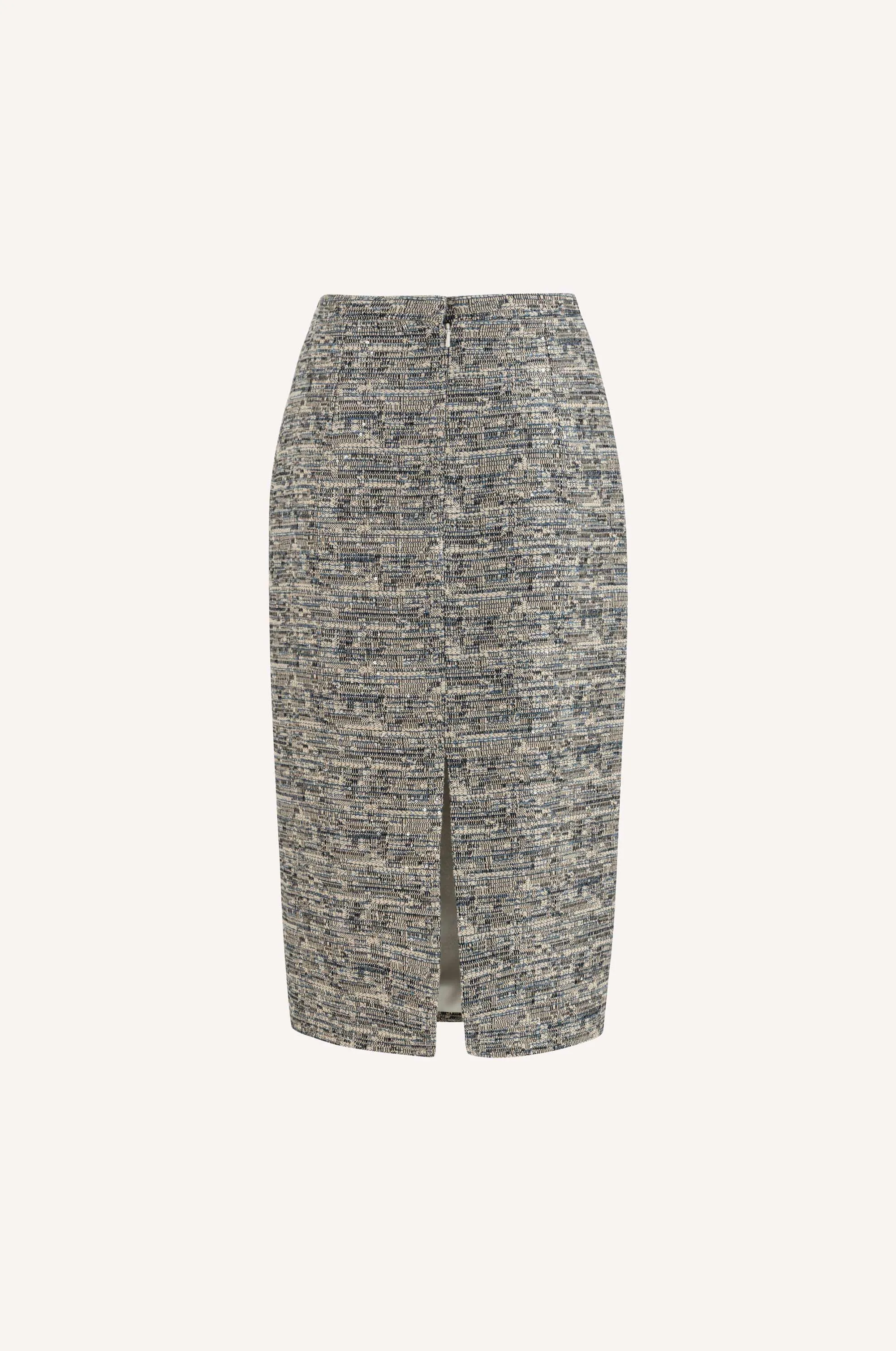 Classic Tweed Pencil Skirt