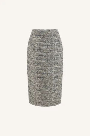 Classic Tweed Pencil Skirt