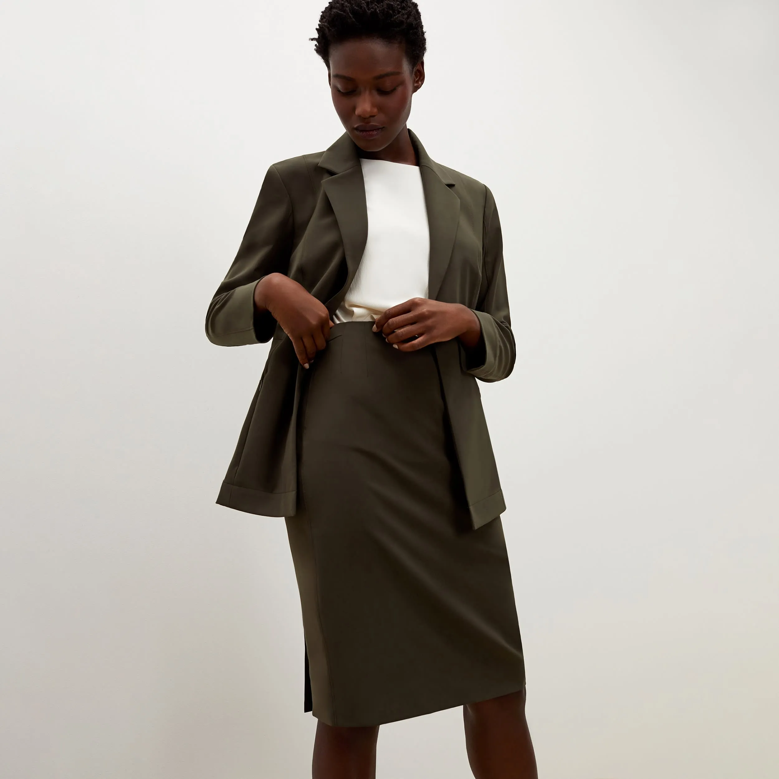 Cobble Hill Skirt - OrigamiTech :: Olive