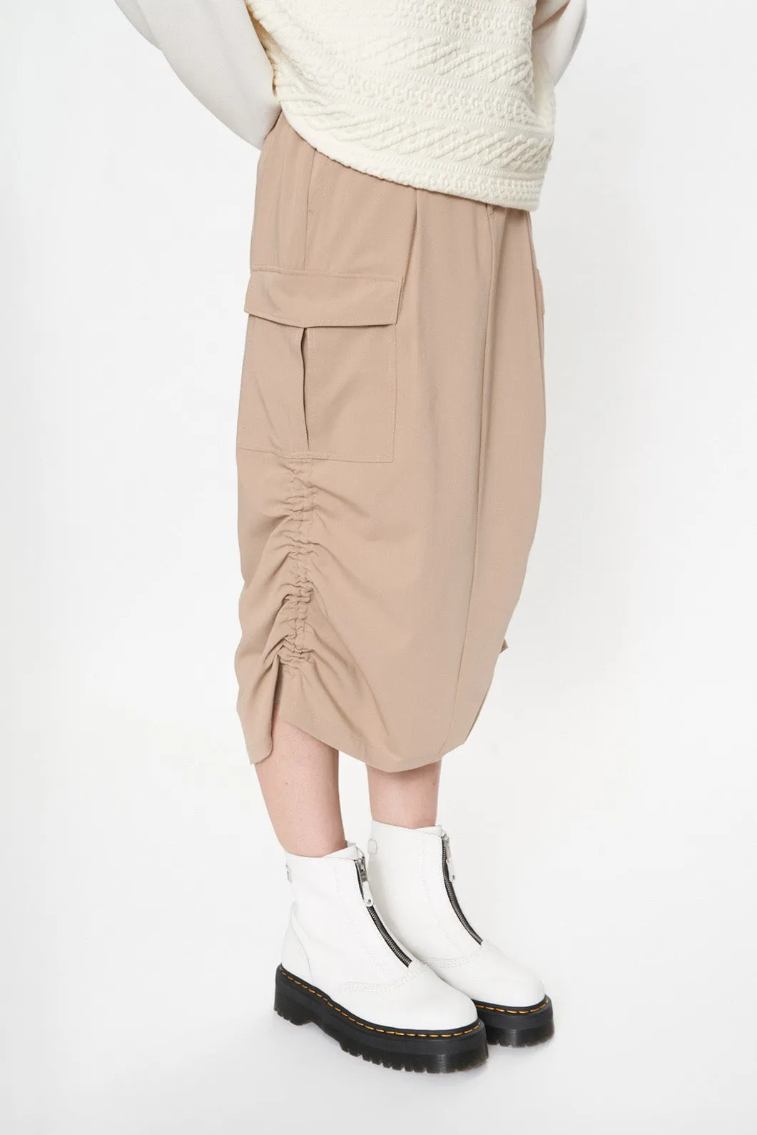 Col Cargo Belted Pencil Skirt