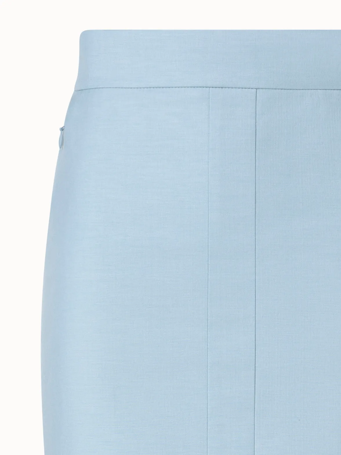 Cotton Silk Double-Face Pencil Skirt