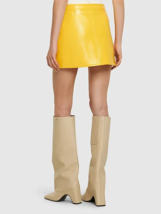 Courreges   Vinyl mini skirt 