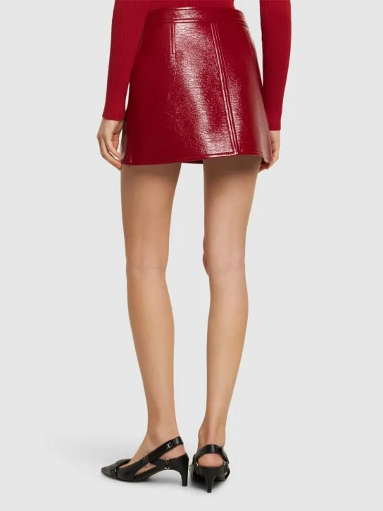 Courreges   Vinyl mini skirt 