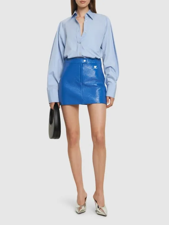 Courreges   Vinyl mini skirt 