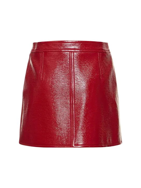 Courreges   Vinyl mini skirt 