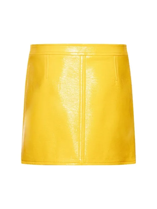 Courreges   Vinyl mini skirt 