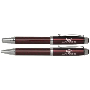 Culver Carbon Fiber Pen & Pencil Set - Maroon, Black or Blue