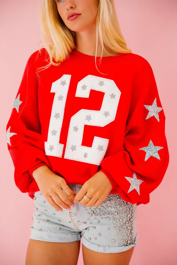 CUSTOM NUMBER PATCH PULLOVER