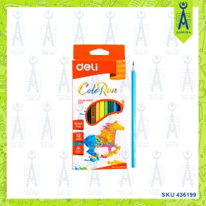 DELI C00100 COLORUN COLOURED PENCILS 12'S