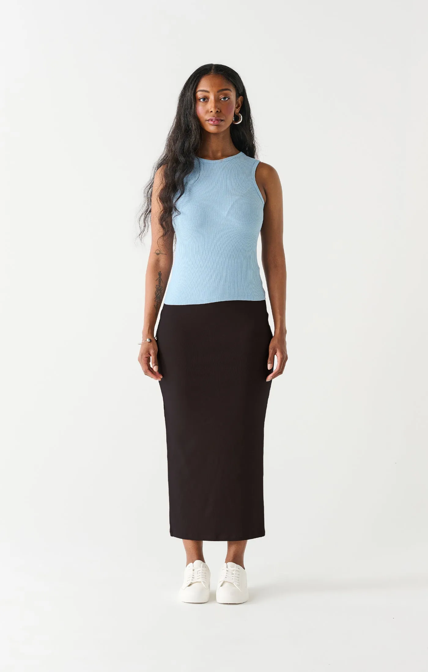 Dex Long Pencil Skirt