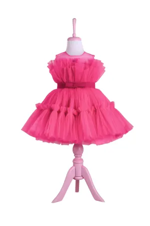 Diana Fuchsia Party Dress