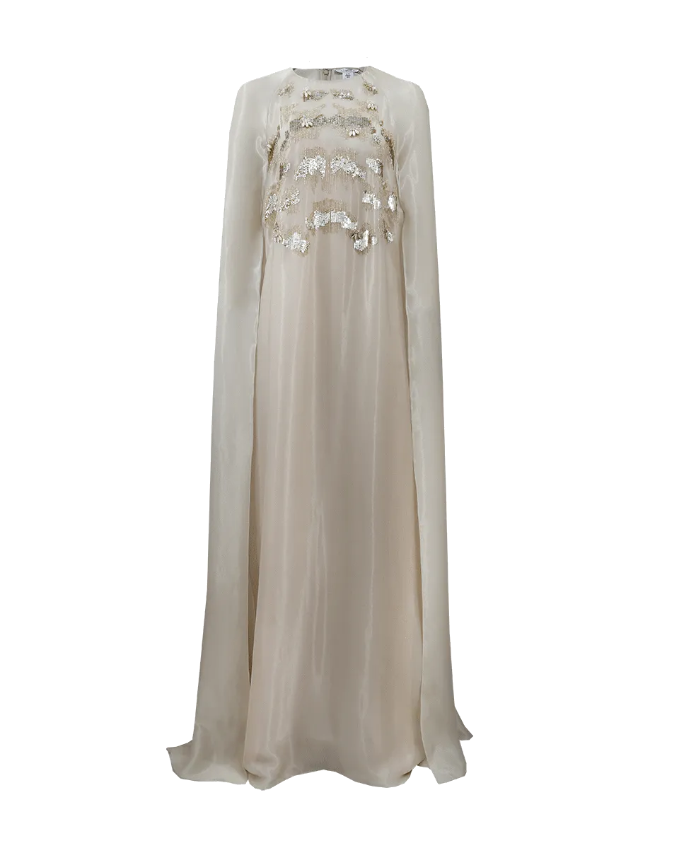 Embellished Caftan Gown