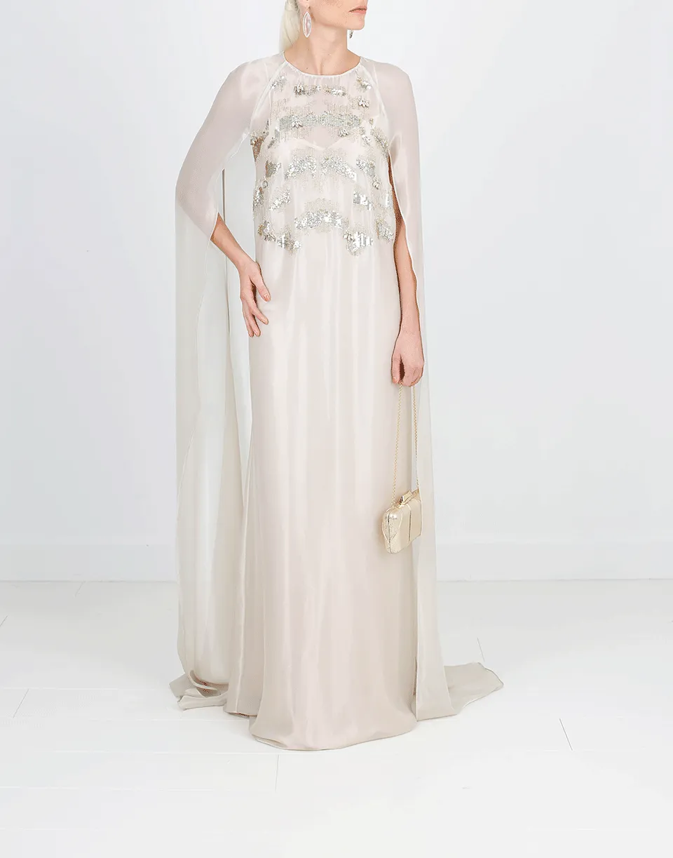 Embellished Caftan Gown