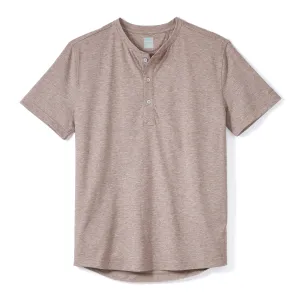 Everyday Henley Short Sleeve in Heather Clay