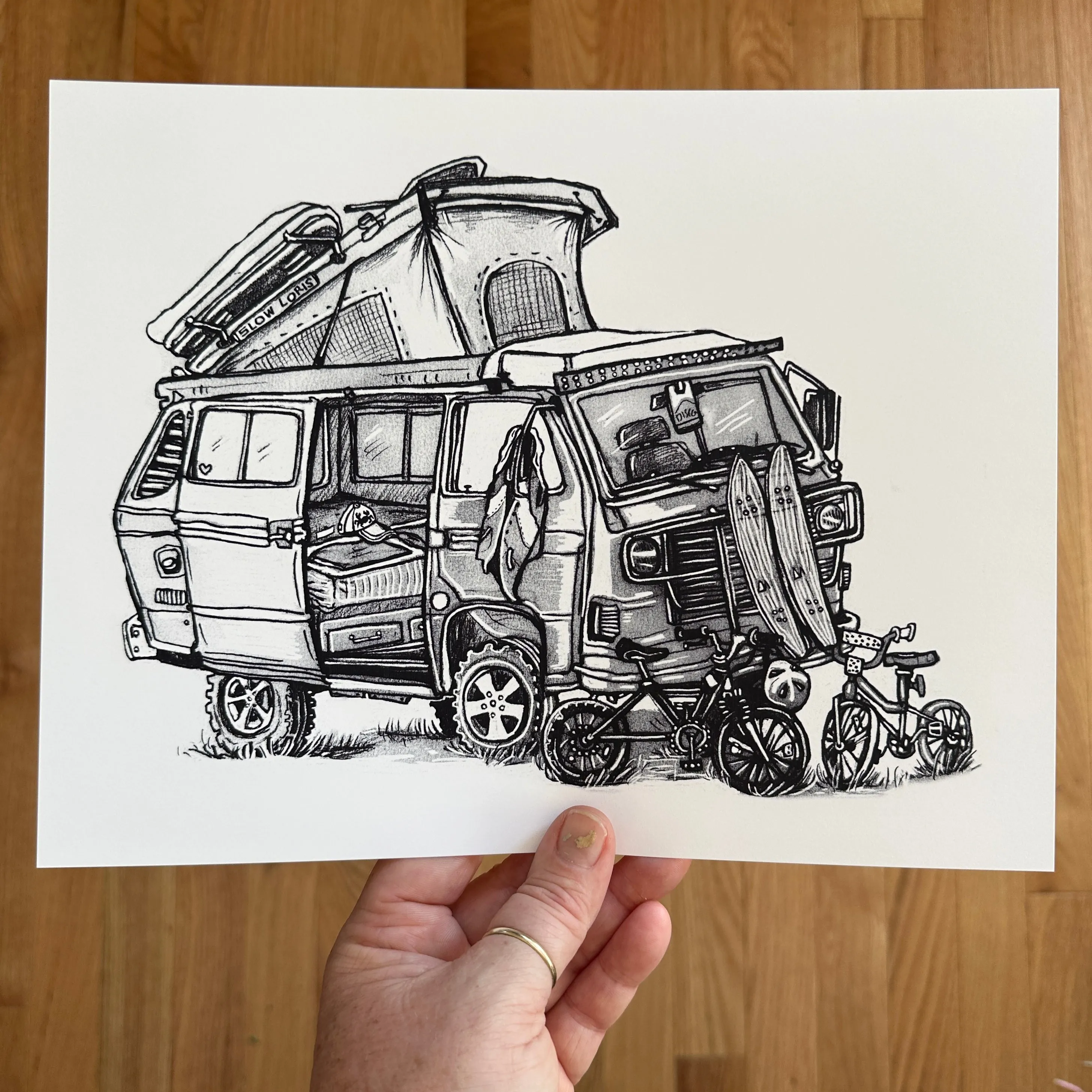 Fam Van Art Print