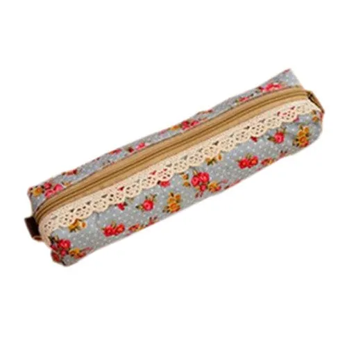 Fashion Women Pencil Bags Cute Floral Printed Pencil Bags For Girls