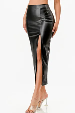 Faux Leather Pencil Skirt *More Colors