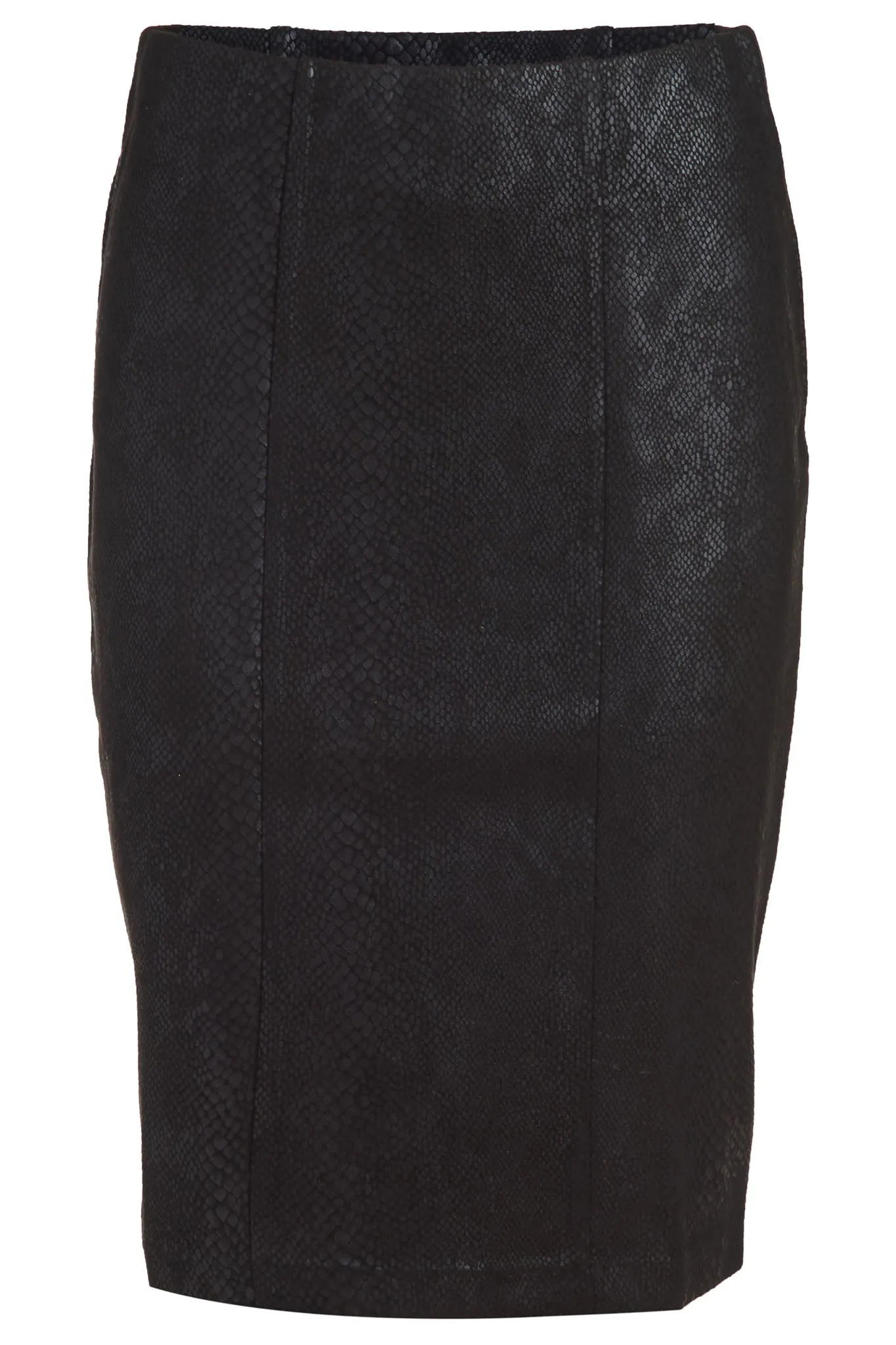 Faux Suede Stretch Pencil Skirt - The Forsyth