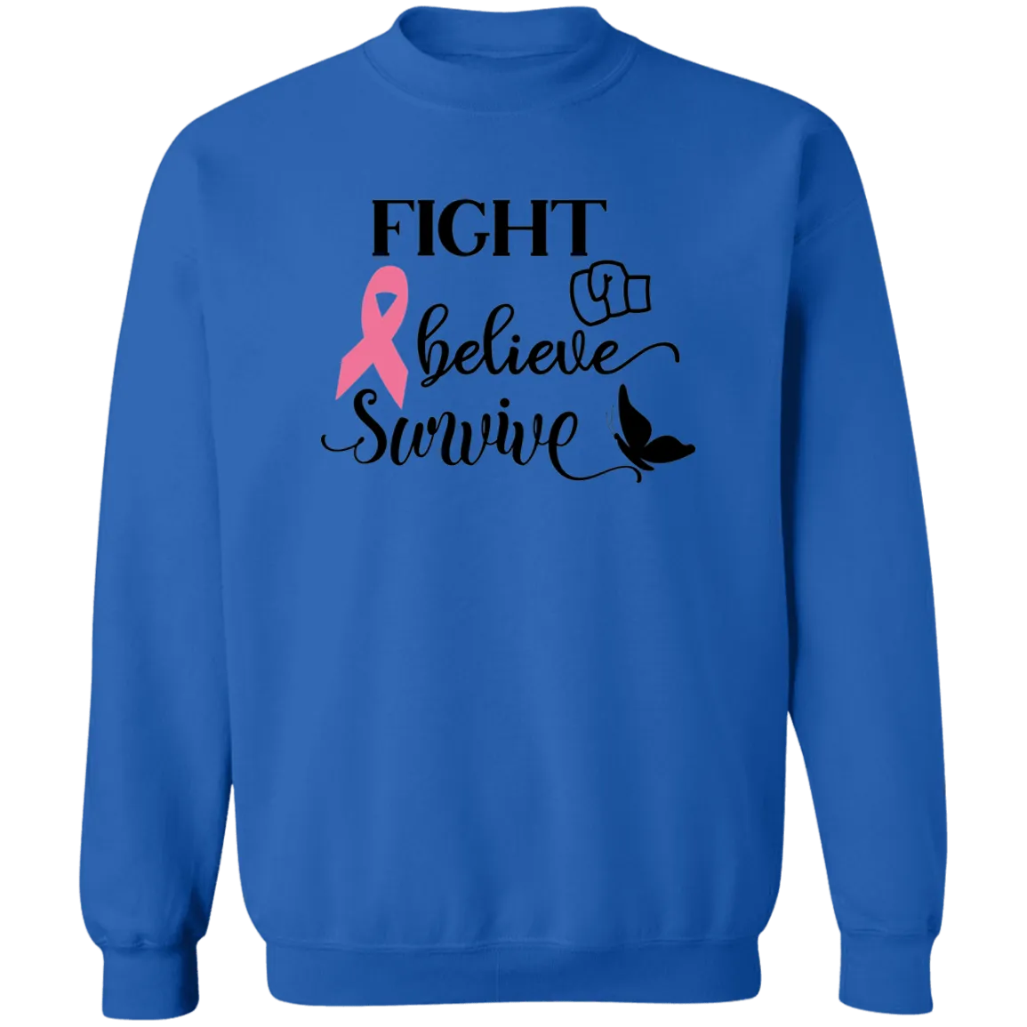 Fight & Believe Unisex Crewneck Pullover Sweatshirt