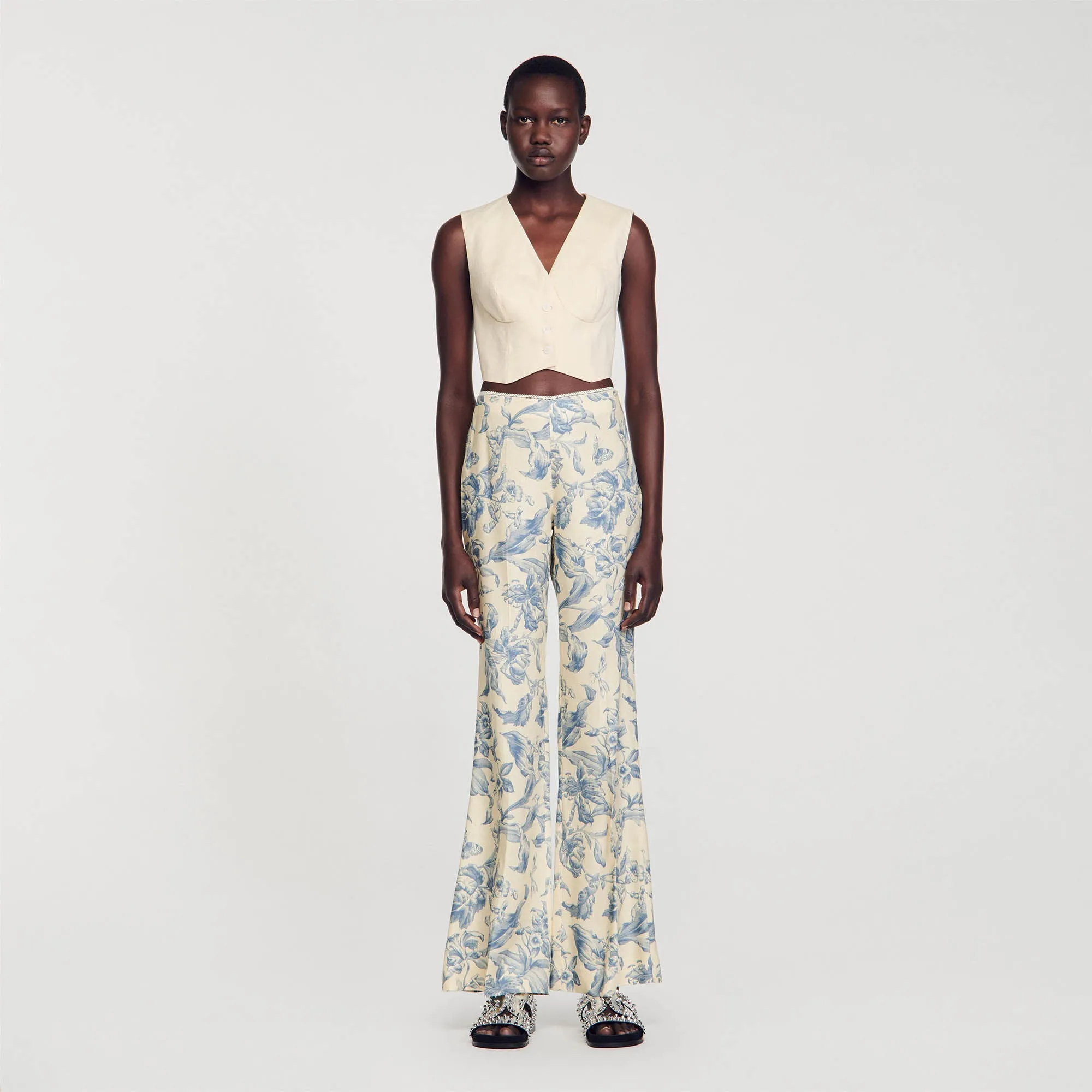 Flower Print Trousers