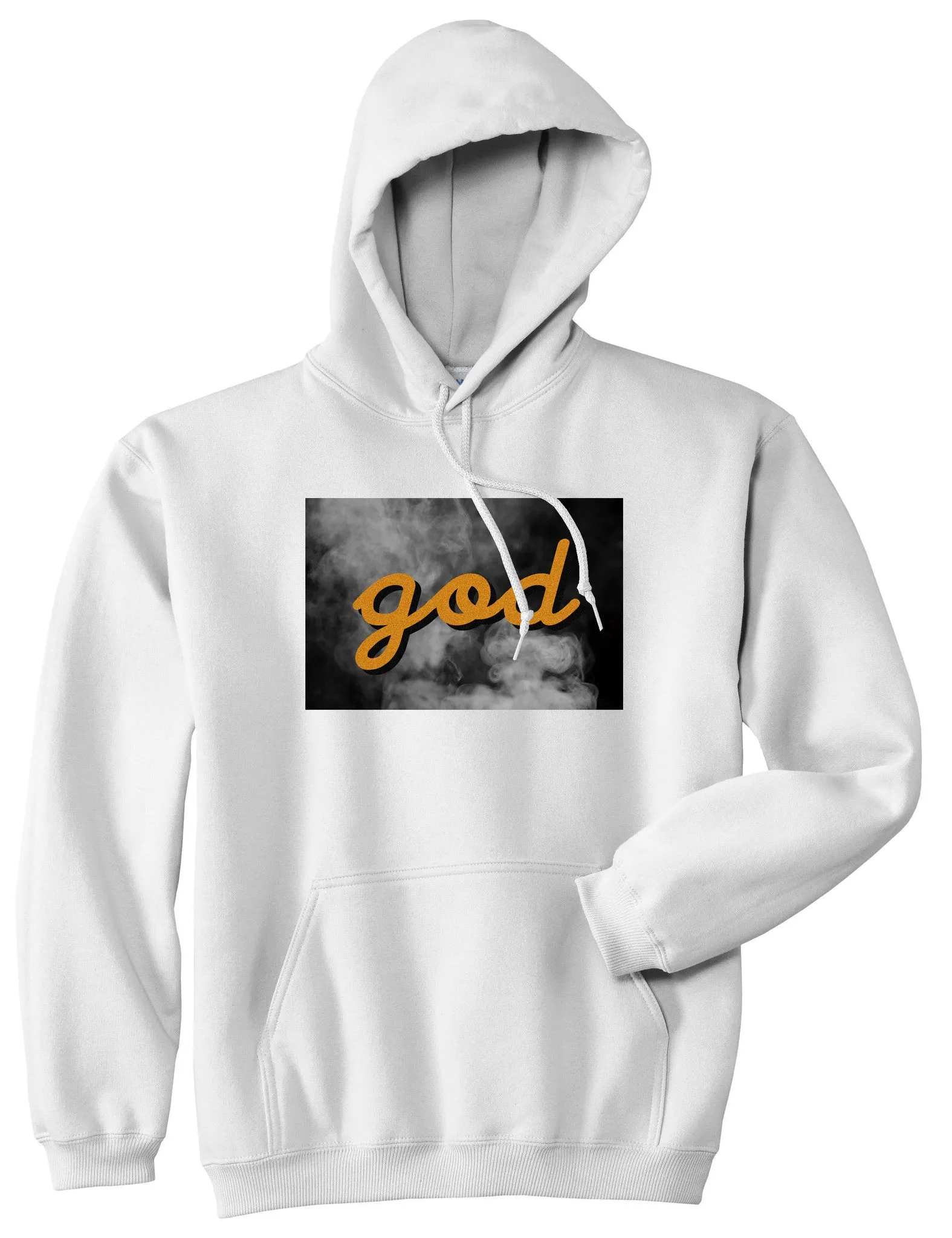 God Up In Smoke Puff Goth Dark Pullover Hoodie