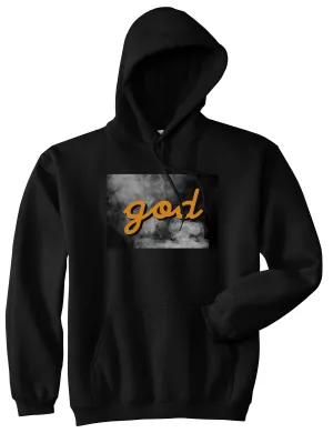 God Up In Smoke Puff Goth Dark Pullover Hoodie