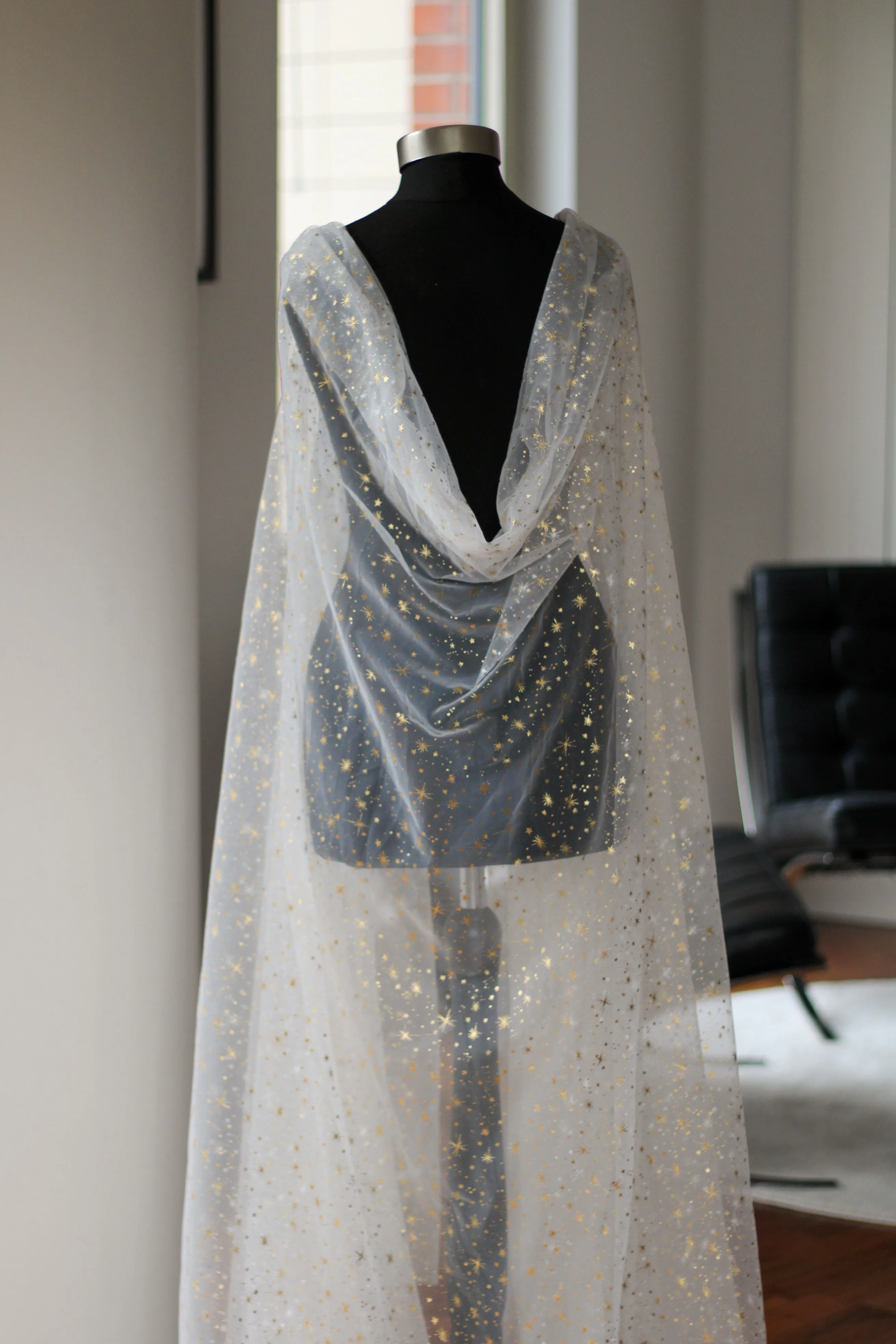 Gold Star Wedding Cape