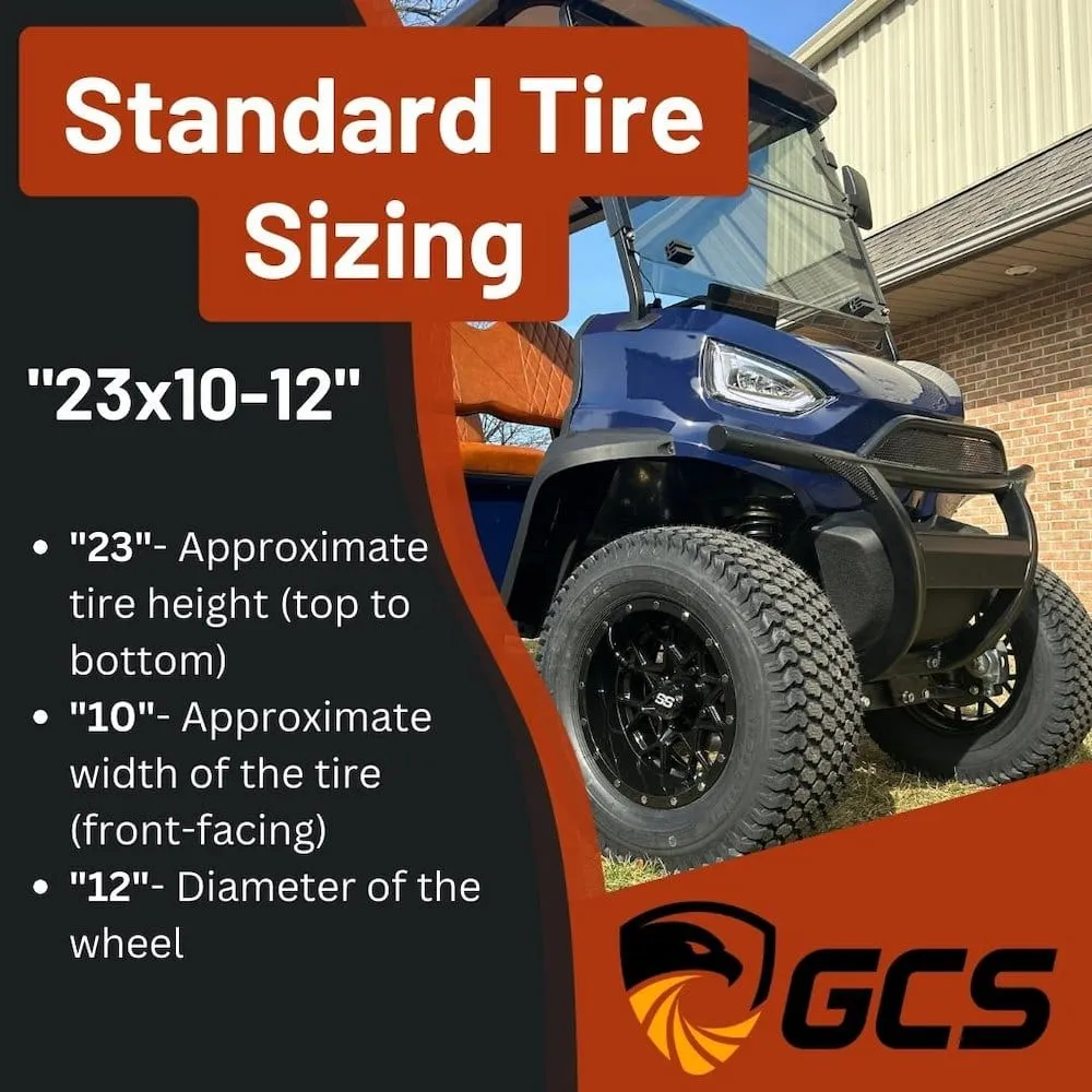 GTW Barrage M/T Off-Road Golf Cart Tires for 10", 12", and 14" Golf Cart Wheels